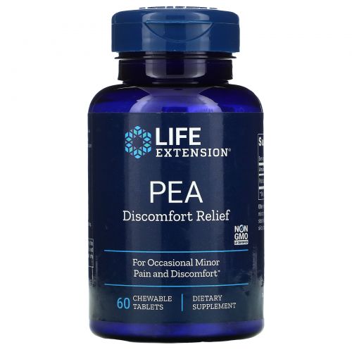 Life Extension, PEA Discomfort Relief, 60 Chewable Tablets