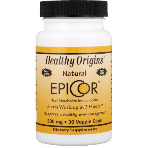 Healthy Origins, EpiCor, 500 мг, 30 вегетарианских капсул