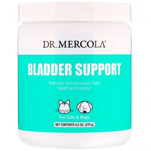 Dr. Mercola, Здоровые животные, обеспечение здоровья мочевого пузыря для кошек и собак, 9,5 унций (270 г)