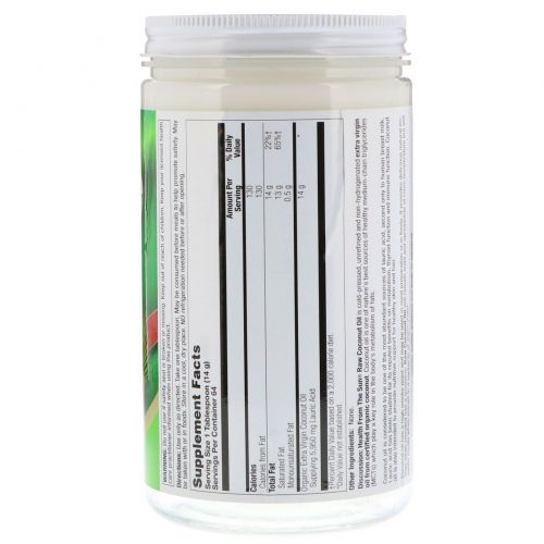 Health From The Sun, Raw Coconut Oil, 32 oz (907 g)