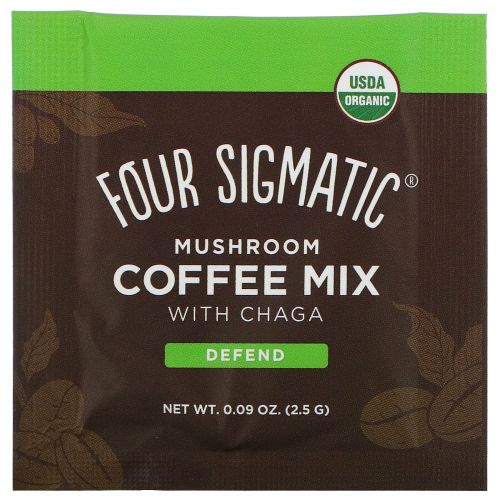 Four Sigmatic, Cordyceps Mushroom Coffee, 10 ct, 0.09 oz Each