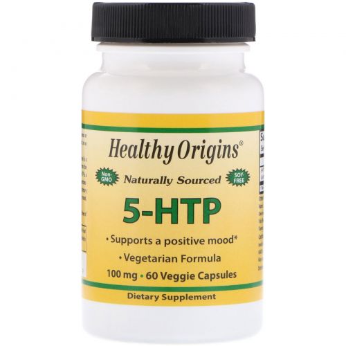 Healthy Origins, Окситриптан, 100 мг, 60 капсул на растительной основе