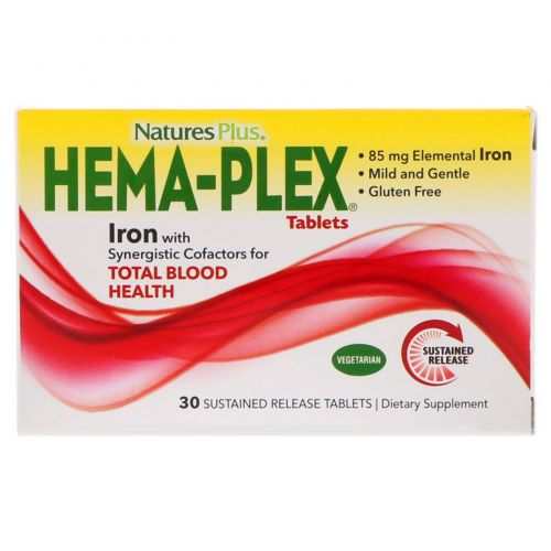 Nature's Plus, Hema-Plex, 30 Sustained Release Tablets