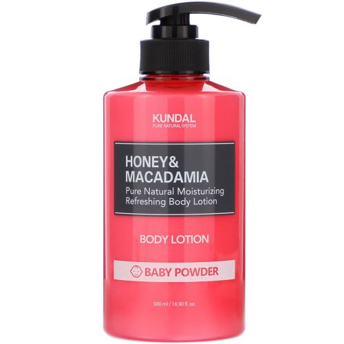 Kundal, Honey & Macadamia, Body Lotion, Baby Powder, 16.90 fl oz (500 ml)