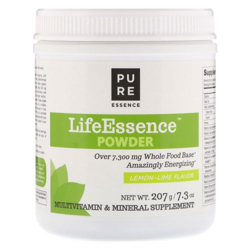 Pure Essence, LifeEssence Powder, Lemon-Lime Flavor, 7.3 oz (207 g)