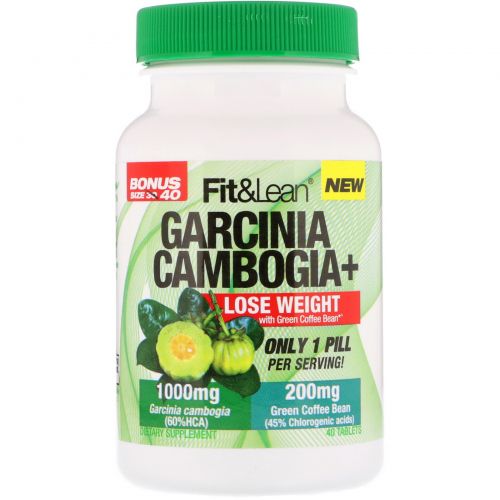 Fit & Lean, Garcinia Cambogia+, 40 Tablets