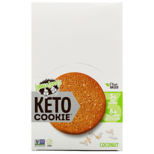 Lenny & Larry's, Keto Cookies, печенье для кетодиеты, со вкусом кокоса, 12 шт. по 45 г (1,6 унции)