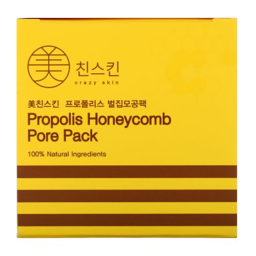 Crazy Skin, Propolis Honeycomb Pore Pack, 90 g