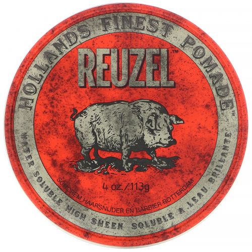 Reuzel, Red Pomade, Water Soluble, Medium Hold, 4 oz (113 g)