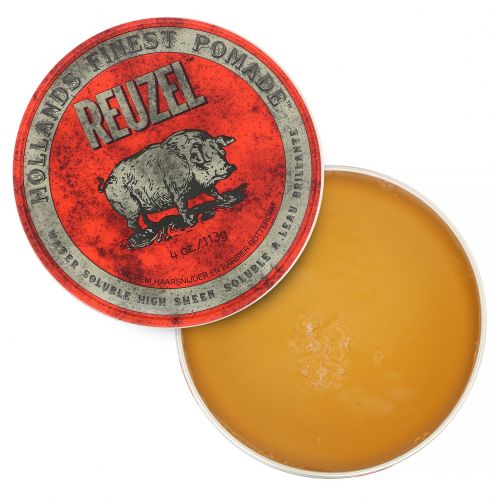 Reuzel, Red Pomade, Water Soluble, Medium Hold, 4 oz (113 g)