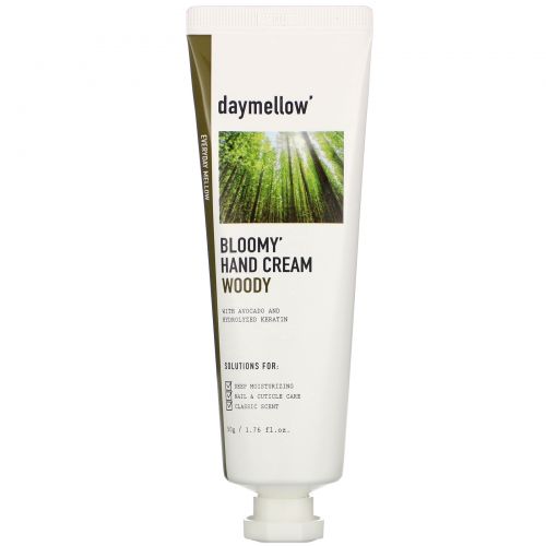 Daymellow, Bloomy Hand Cream, Woody, 1.76 fl oz (50 g)