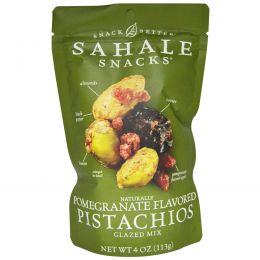 Sahale Snacks, Snack Better, фисташки с натуральным вкусом граната, глазированная смесь, 4 унции (113 г)