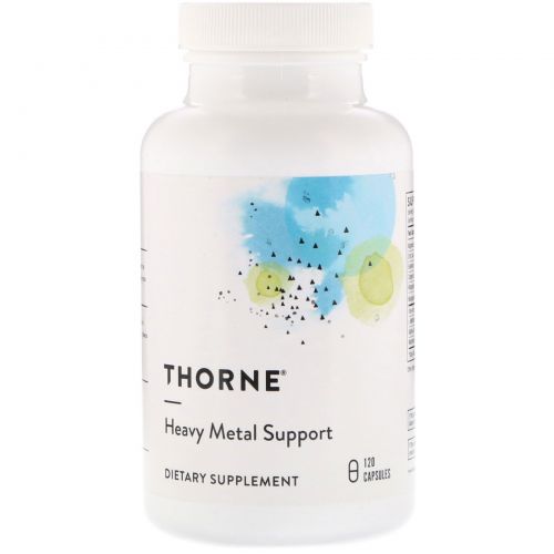 Thorne Research, Heavy Metal Support, 120 растительных капсул