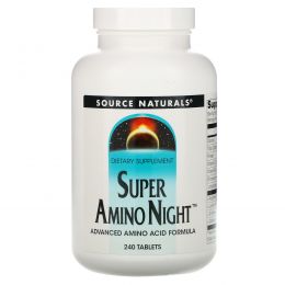Source Naturals, Super Amino Night, 240 таблеток