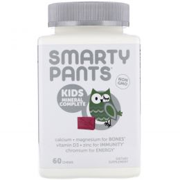 SmartyPants, Kids Mineral Complete, мультиминералы, смесь ягод, 60 жевательных пастилок