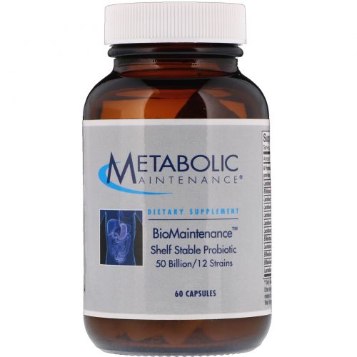 Metabolic Maintenance, BioMaintenance, Shelf Stable Probiotic, 60 Capsules