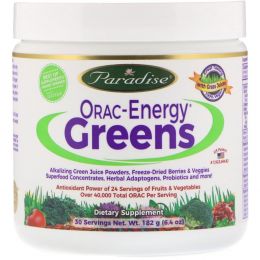 Paradise Herbs, ORAC-Energy Greens, 6.4 унций (182 г)