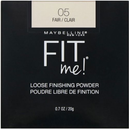 Maybelline, Fit Me, рассыпчатая финишная пудра, оттенок 05 «Светлый», 20 г