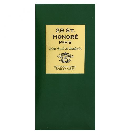 29 St. Honore, 1779 Nettoyant De Marin, Lime Basil & Mandarin, 10.58 oz (300 g)