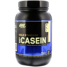 Optimum Nutrition, 100% Casein, Gold Standard, Creamy Vanilla, 2 lbs (909 g)