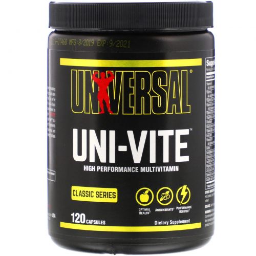 Universal Nutrition, Uni-Vite, 120 Капсул