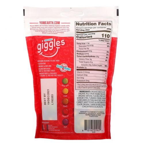 YumEarth, Organic Giggles, 5 oz (142 g)