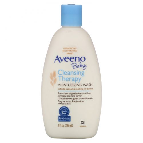 Aveeno, Очищающий и увлажняющий детский гель для душа, без запаха, 8 жидких унций (236 мл)