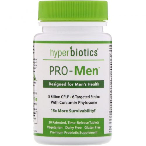 Hyperbiotics, PRO-Men, 30 Time Release Tablets