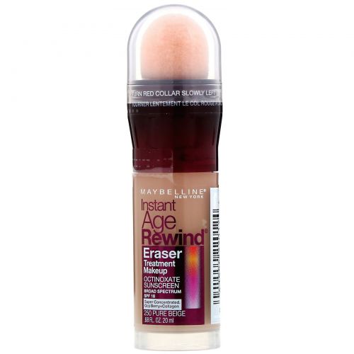 Maybelline, Антивозрастная основа под макияж Instant Age Rewind, Eraser Treatment Makeup, оттенок 250 чистый бежевый, 20 мл