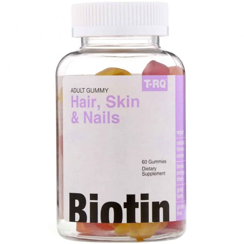 T.RQ, Hair, Skin & Nails, Biotin, 60 Gummies