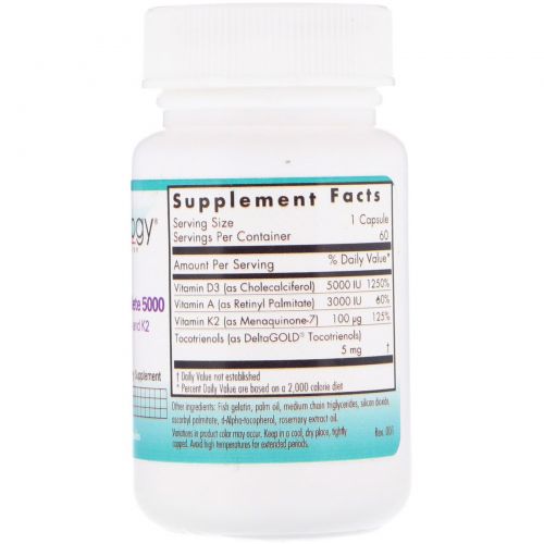 Nutricology, Vitamin D3 Complete 5000, 60 Fish Gelatin Capsules