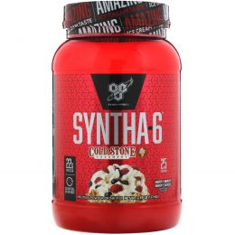 BSN, Syntha-6, ягодный вафельный рожок, 2,59 ф. (1,17 кг)