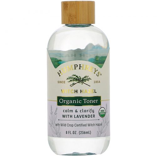 Humphrey's, Witch Hazel, Certified Organic Toner with Lavender, Calm, 8 fl oz (236 ml)