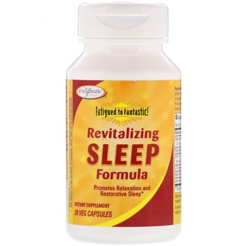 Enzymatic Therapy, Fatigued to Fantastic! Revitalizing Sleep Formula, 30 вегетарианских капсул