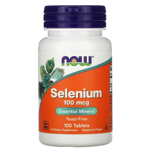 Now Foods, Selenium, 100 mcg, 100 Tablets