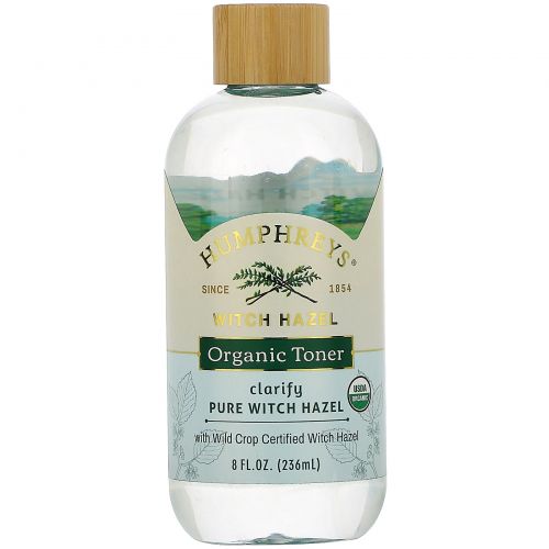 Humphrey's, Witch Hazel, Certified Organic Toner, Clarify, 8 fl oz (236 ml)