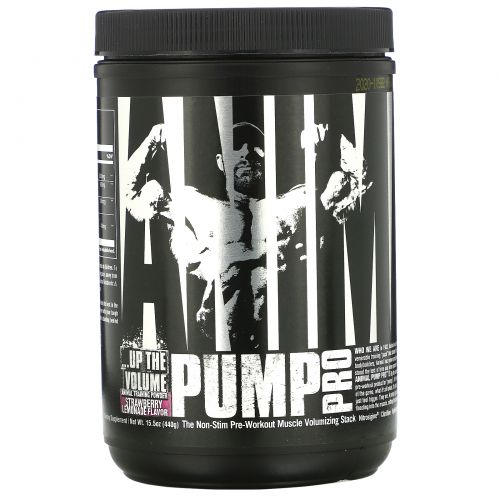 Universal Nutrition, Animal Pump Pro, Non-Stim Pre-Workout, Strawberry Lemonade, 15.5 oz (440 g)