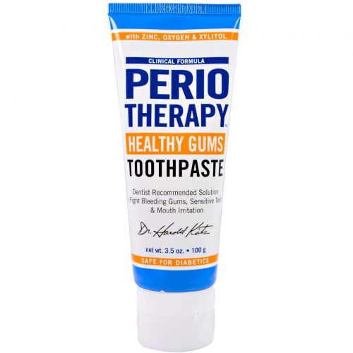 TheraBreath, PerioTherapy, уход за деснами, зубная паста, натуральный мятный вкус, 3,5 унции (100 г)