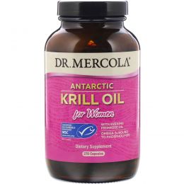 Dr. Mercola, Антарктическое масло криля для женщин, 270 капсул