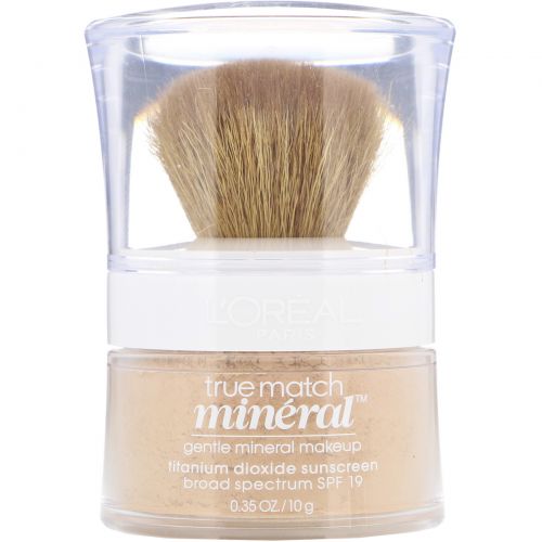 L'Oreal, Минеральная тональная основа True Match Mineral Foundation, SPF 19, оттенок W1-2/458 «Светлая слоновая кость», 10 г