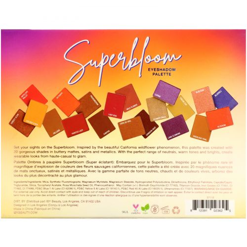 IBY Beauty, Eyeshadow Palette, Superbloom, 0.7 oz (20 g)