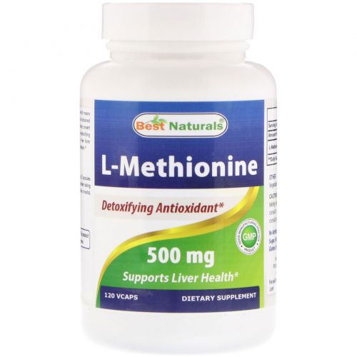 Best Naturals, L-Methionine, 500 mg, 120 VCAPS