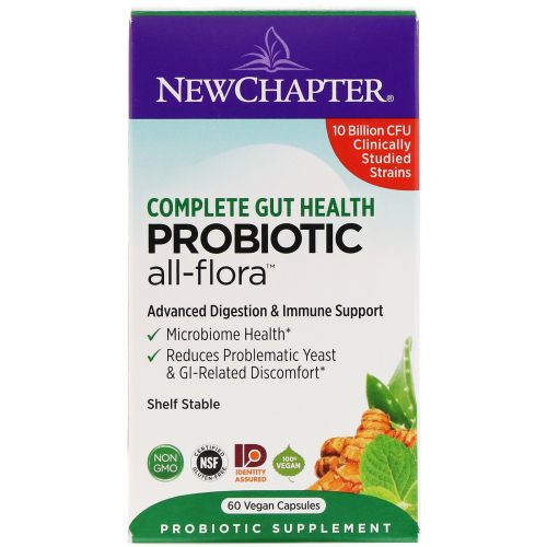 New Chapter, Probiotic All-Flora, 60 Vegetarian Capsules