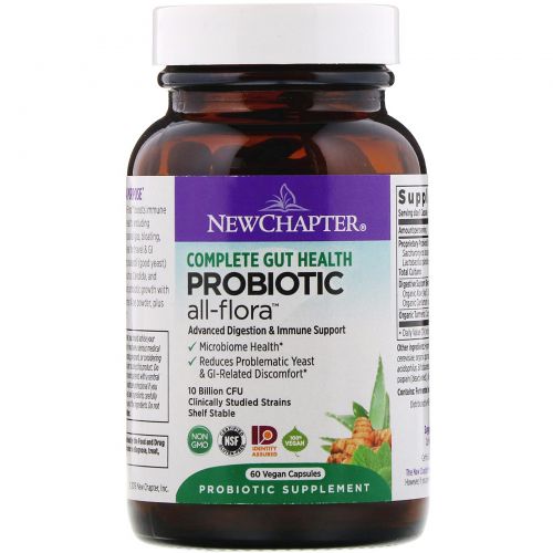 New Chapter, Probiotic All-Flora, 60 Vegetarian Capsules