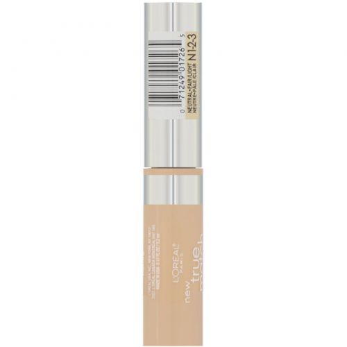 L'Oreal, True Match Super-Blendable Concealer, консилер, оттенок N1-2-3 нейтральный светлый, 5,2 мл