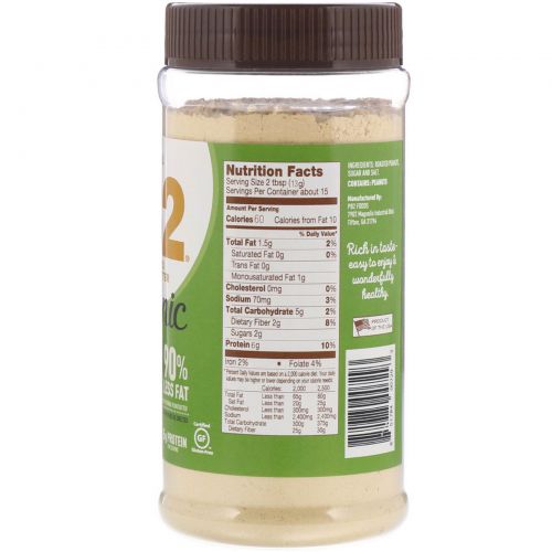 PB2 Foods, The Original PB2, Organic Powdered Peanut Butter, 6.5 oz (184 g)