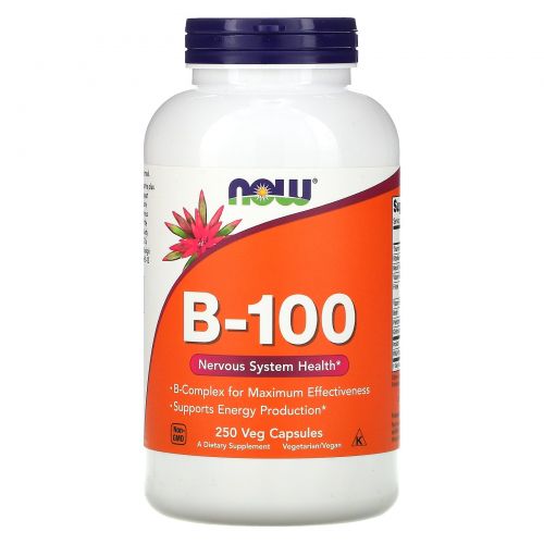 Now Foods, B-100, 250 капсул