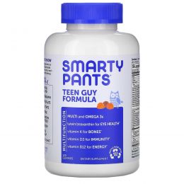 SmartyPants, Teen Guy! Compete, More Than A Multivitamin, 120 Gummies