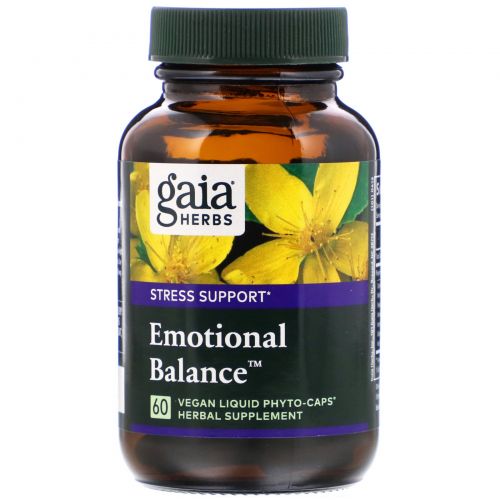 Gaia Herbs, Mood Uplift, 60 веганских фитокапусл с жидким содержимым