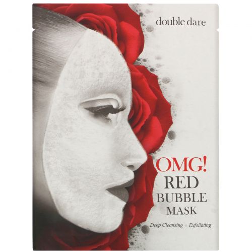 Double Dare, OMG!, Red Bubble Mask, 1 Sheet, 0.71 oz (20 g)